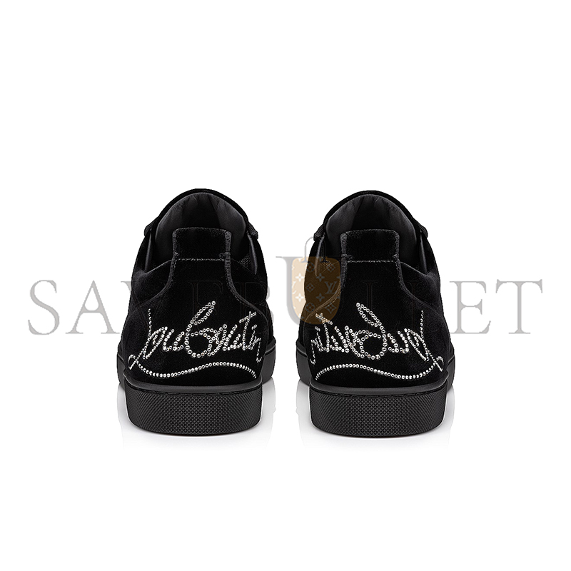 CHRISTIAN LOUBOUTIN LOUIS JUNIOR SUEDE SNEAKERS 1240127BK1D